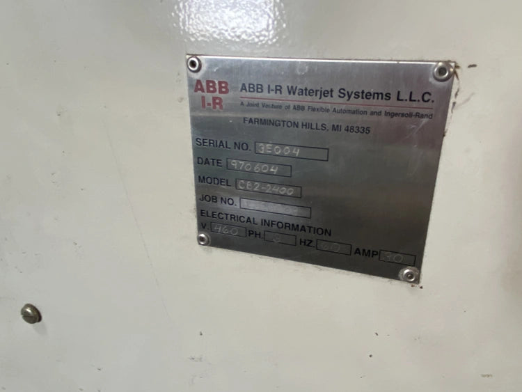 1996 - Ingersoll Rand ABB I-R Waterjet System - Model CB2-2400