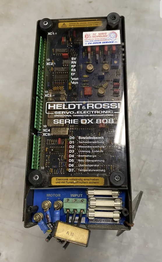 Heldt & Rossi DX808 Servo Drive Amplifier | Tartan American Machinery Corp.