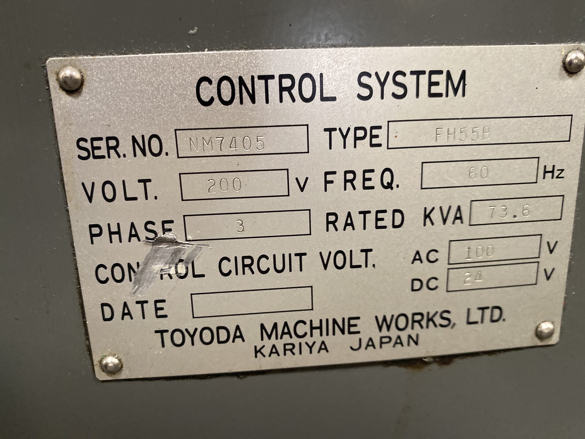 1993 GE FANUC 15m CNC Panel From Toyoda FH558 HMC | Tartan American Machinery Corp.