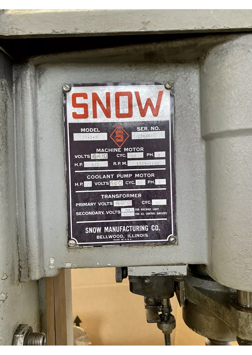 SNOW 2-DR-2-A Drilling & Tapping Centers | Tartan American Machinery Corp.