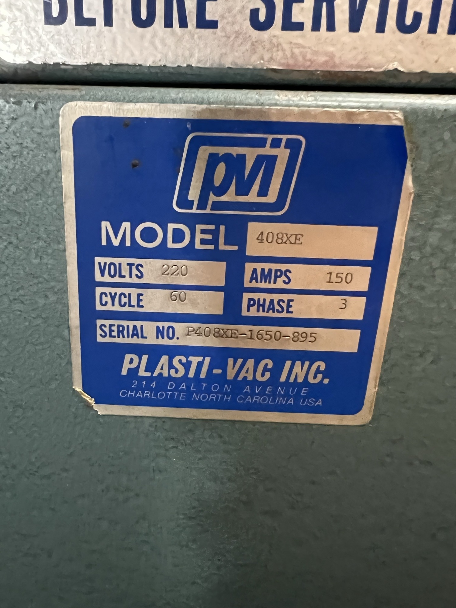 PLASTIVAC 408XE Vacuum Furnaces | Tartan American Machinery Corp.