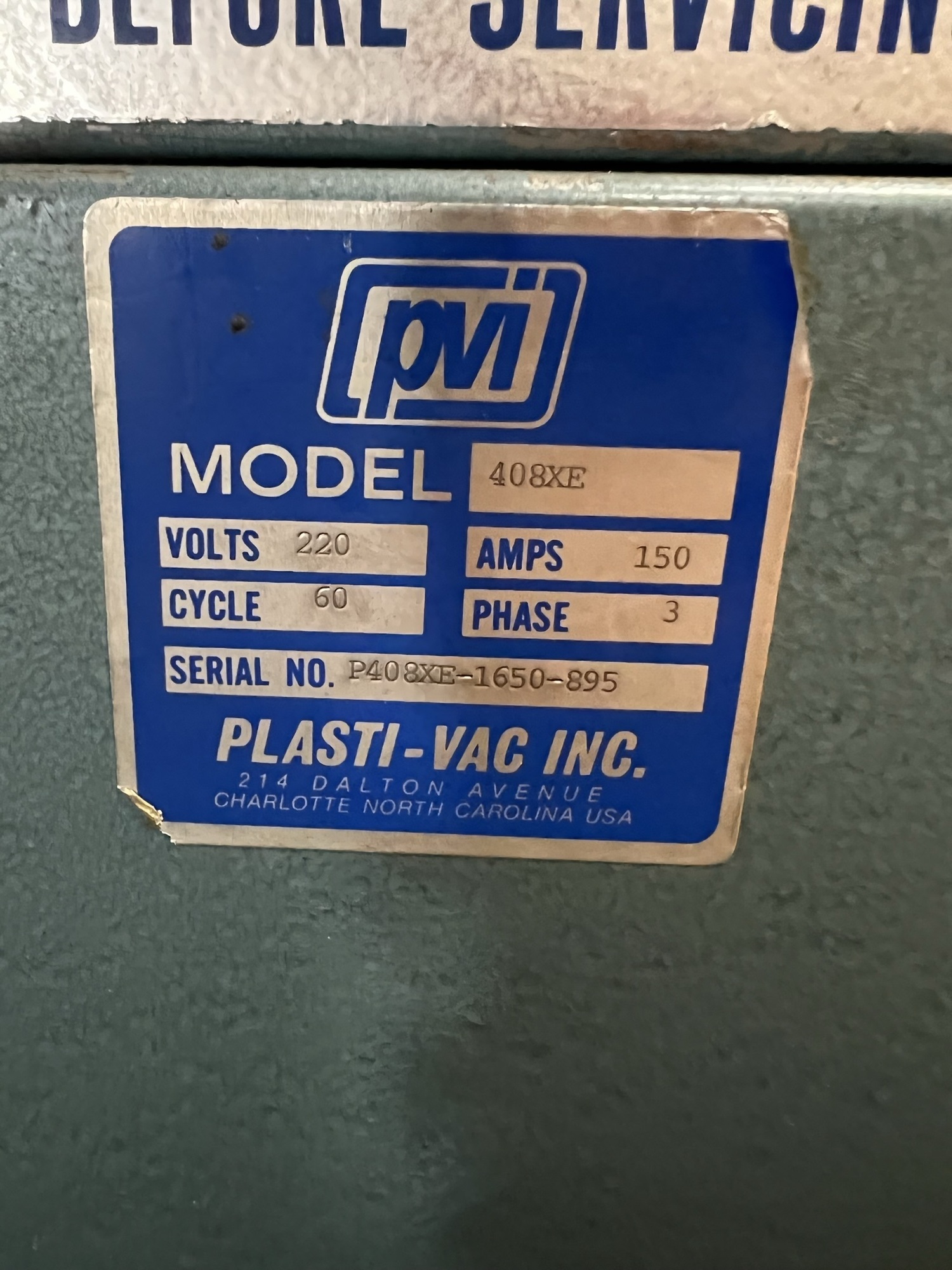 PLASTIVAC 408XE Vacuum Furnaces | Tartan American Machinery Corp.