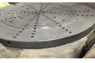 26” Steel Face Plate Face Plate Used 26” Diameter Steel Face Plate Drilled and Tapped | Tartan American Machinery Corp. (2)