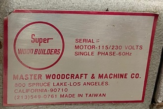 1987 Super Wood Builders Wood working Wood working Machinery | Tartan American Machinery Corp. (9)